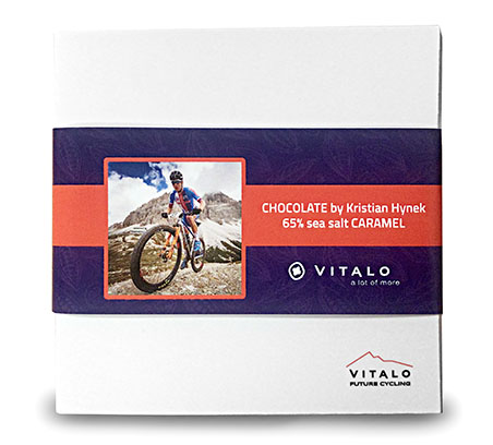 Prémiová čokoláda vyvinutá ve spolupráci s českým profesionálním cyklistou Kristiánem Hynkem.